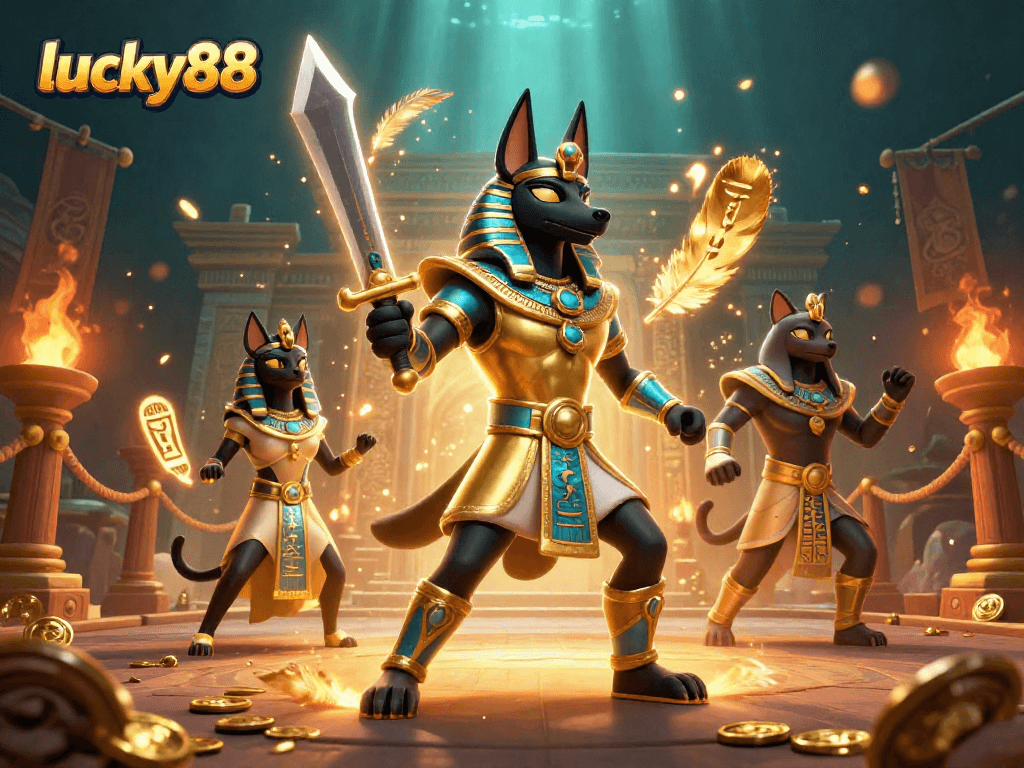 Bet on thrilling action at lucky88 with stunning 3D warriors and vibrant casino elements.
