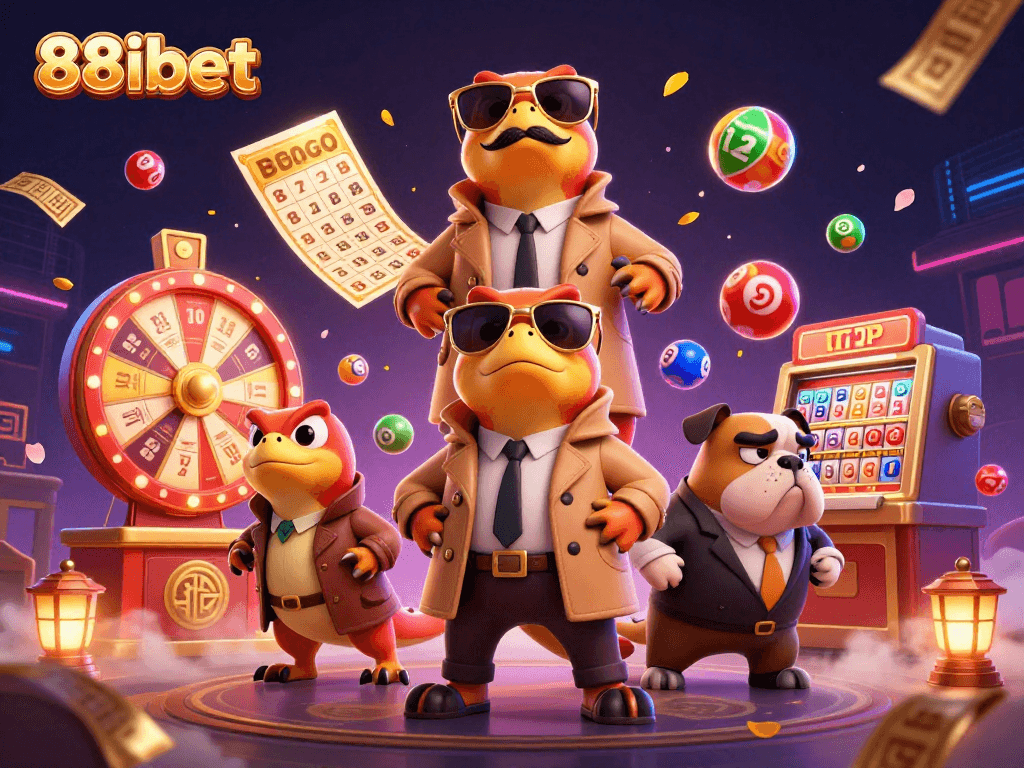Experience the thrill at 88ibet, featuring a raptor duo trying to sneak into a VIP casino.