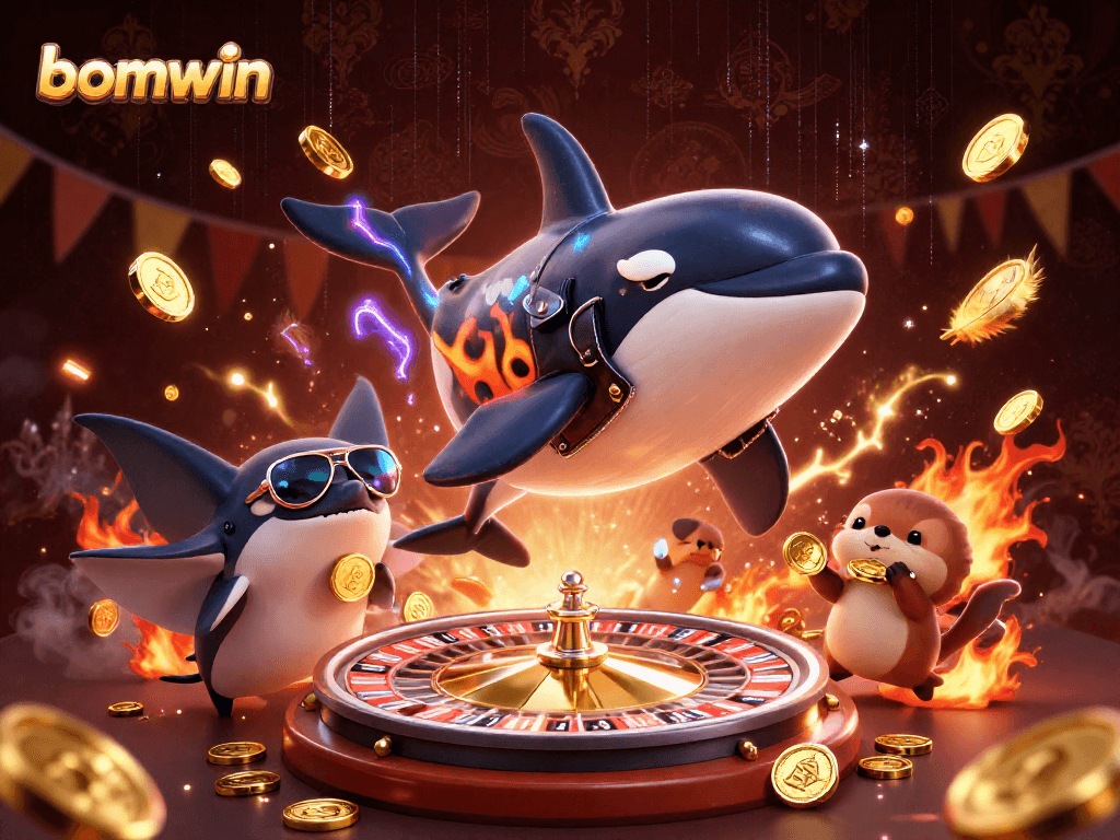 Play at bomwin and win with the orca whale, stingray, and otters in vibrant casino excitement.