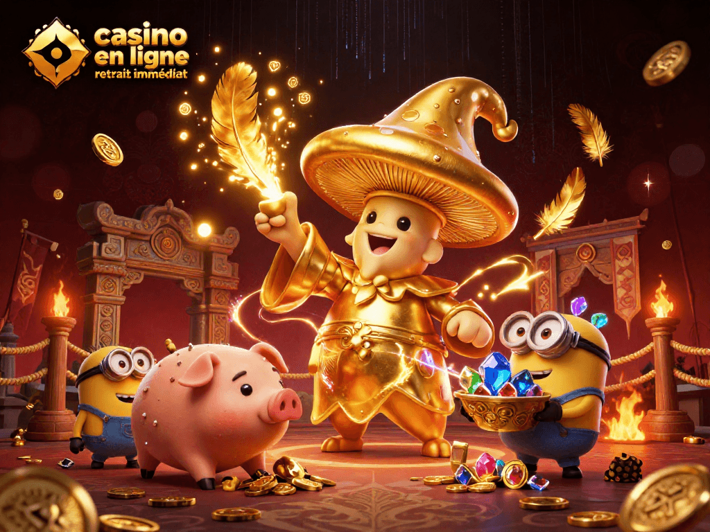 Jouer au casino en ligne retrait immédiat avec une atmosphère enchantée de magie et de trésors.