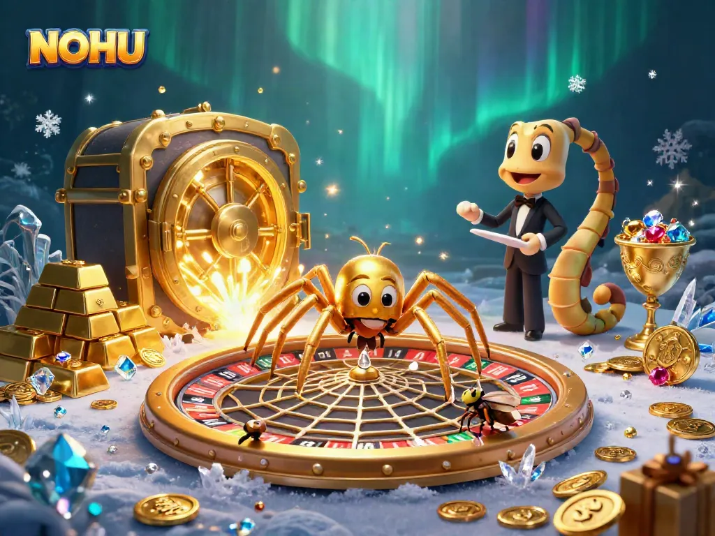 Experience exciting betting action with NOHU at this vibrant and rich 3D casino scene