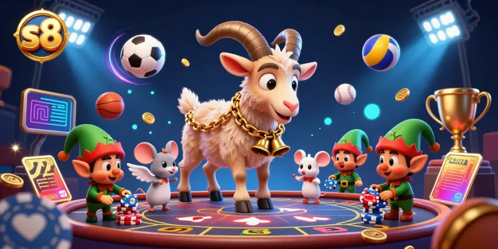 Experience the festive thrills with s8 at a lively horror casino featuring Krampus and playful elves stealing chips.