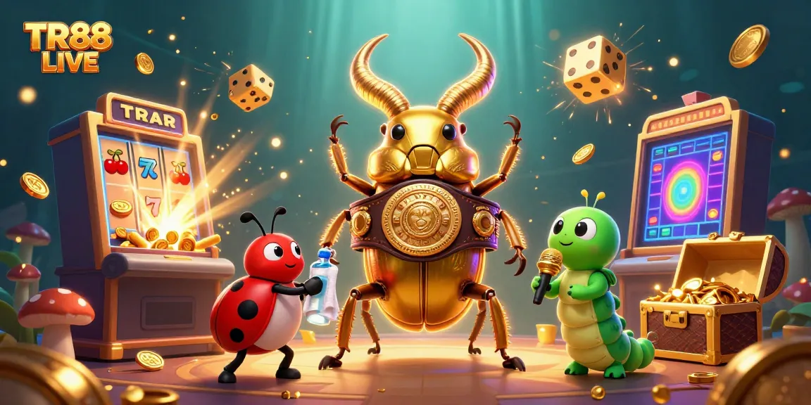 Experience TR88 LIVE with exciting casino action and vibrant 3D characters amid huge jackpots and game elements.