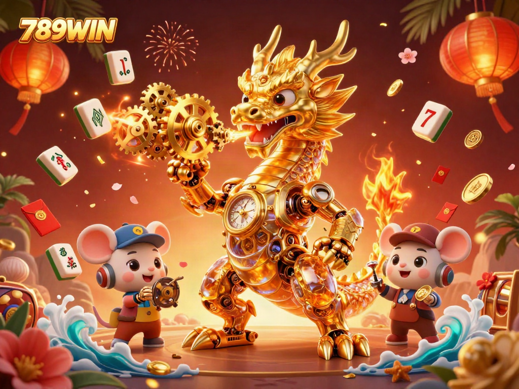 Experience the thrill of winning with 789WIN through dynamic slot reels and golden gaming elements.