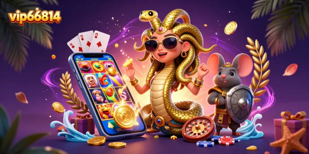 Spin the reels for jackpots with vip66814's colorful slot games and dynamic casino elements.