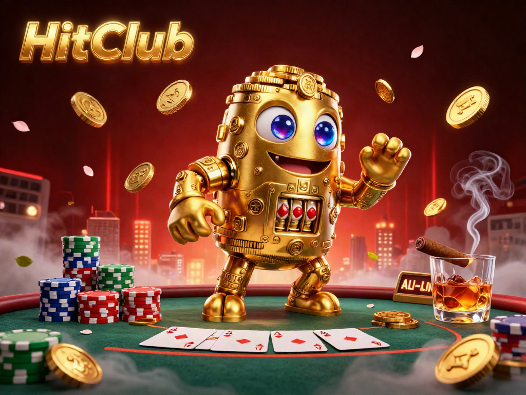 Gain insights and strategies at HitClub with a vibrant illustration showcasing prime casino elements.