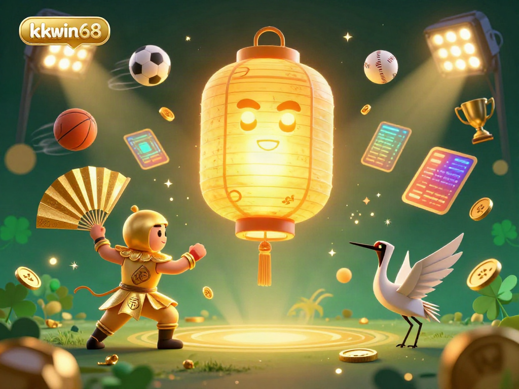 Engage with thrilling kkwin68 online gambling adventures featured in this vibrant casino scene.