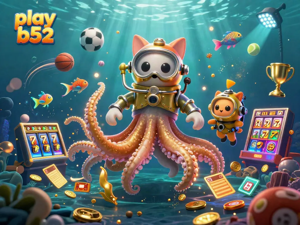 Engage in thrilling gameplay at play b52, featuring iconic jackpot symbols and vibrant creatures.