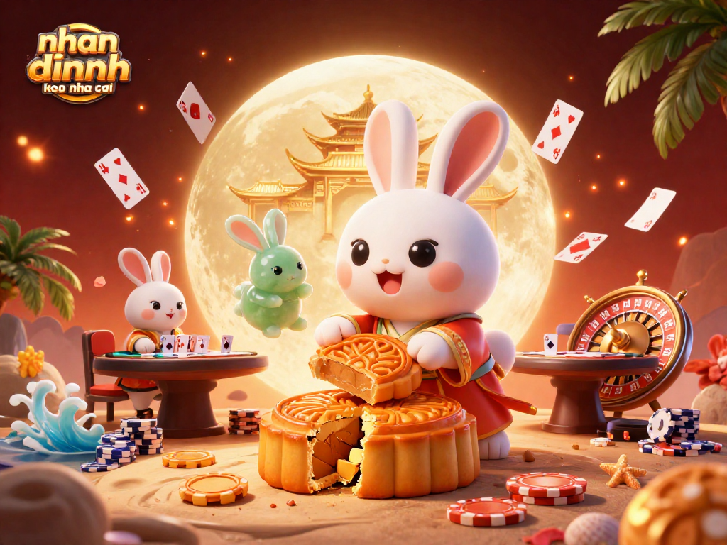 Engage with the thrilling world of nhan dinh keo nha cai as playful characters interact with casino elements.