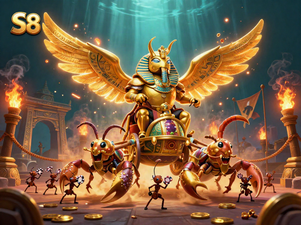 Experience thrilling moments with S8 gaming, featuring vibrant casino action and dynamic characters.