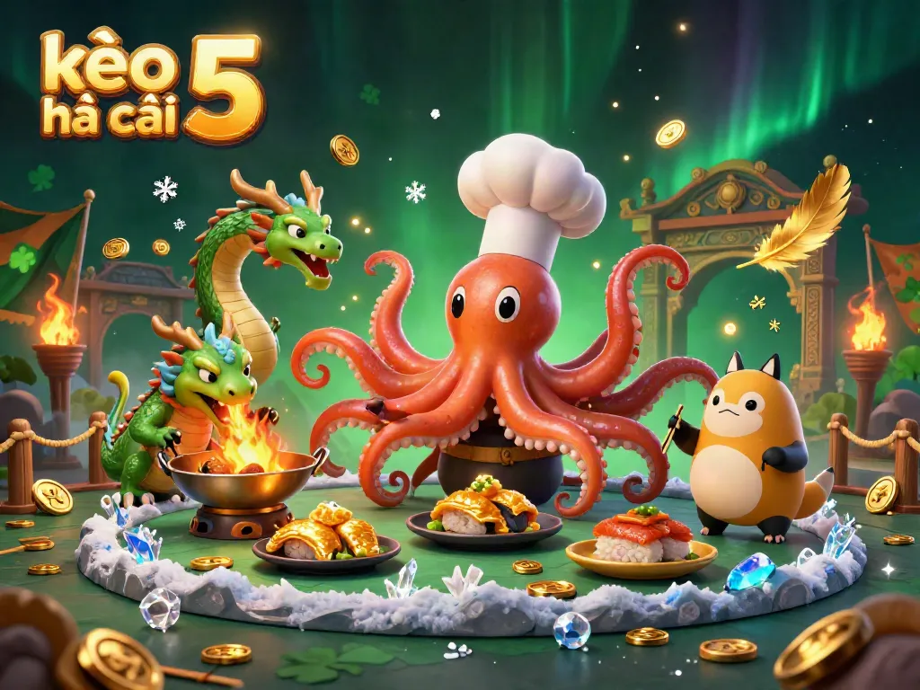 Engage with kèo nhà cái 5 and explore vibrant, animated scenes filled with dynamic gambling elements.