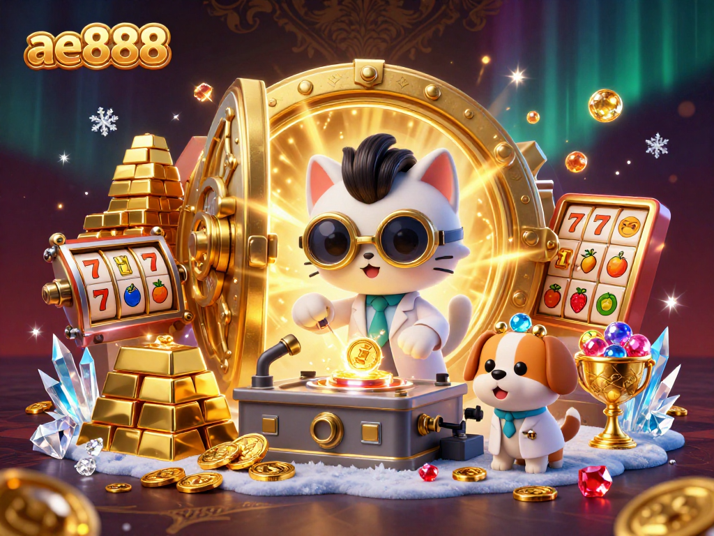 Engage in thrilling ae888 casino action with our mad scientist cat creating jackpot adventures