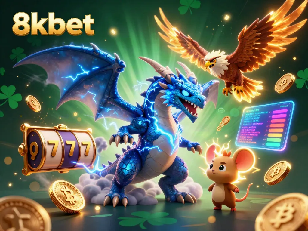 Experience thrilling gaming action with 8kbet featuring dynamic characters and vibrant casino elements.