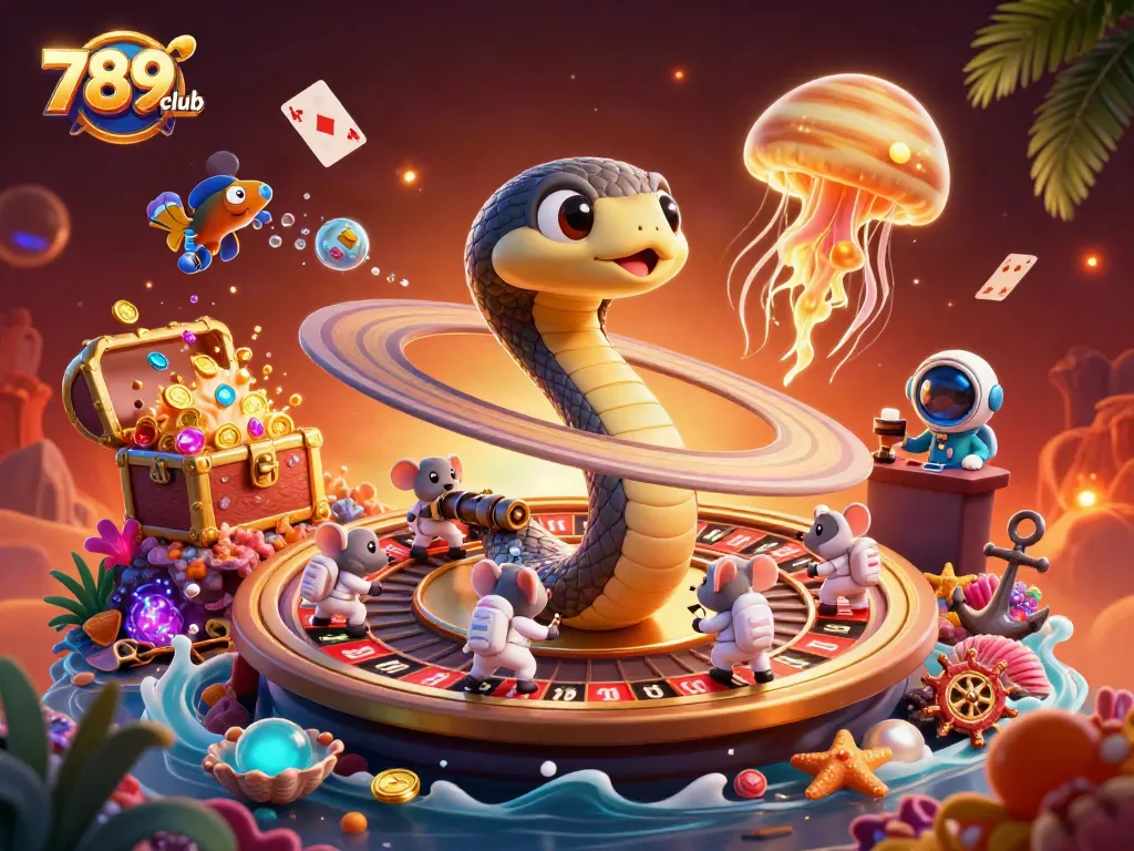Engage in thrilling games at 789club with exciting bets on cosmic roulette and vibrant treasures.
