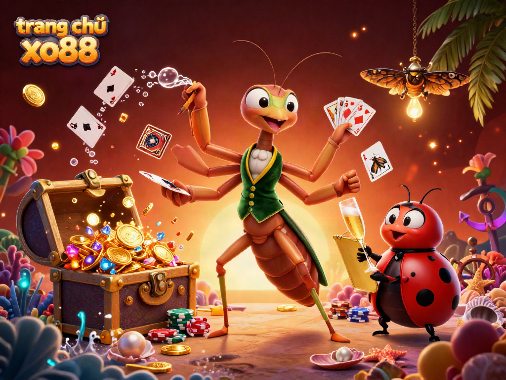 Experience the excitement of trang chủ xo88 as our 3D characters engage in vibrant casino action.