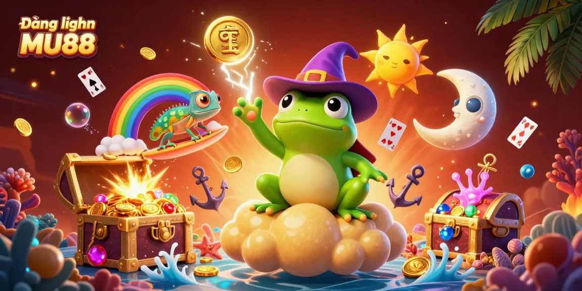 Experience the magic of Đăng nhập MU88 with vibrant characters and golden rewards.