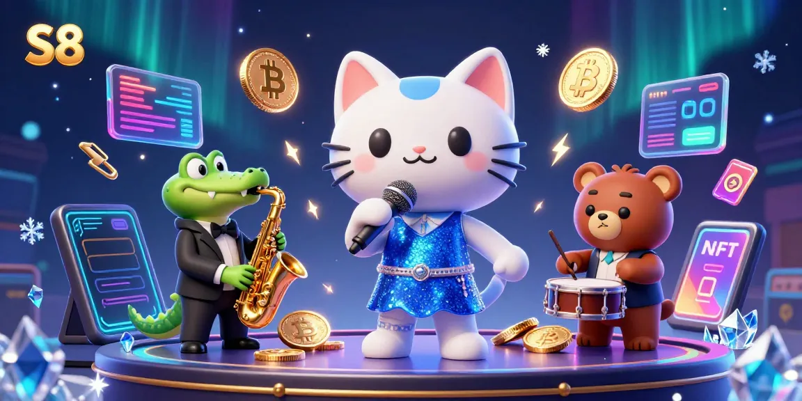 S8 online casino features vibrant characters in a lively gaming scene, showcasing the exciting atmosphere of gambling.