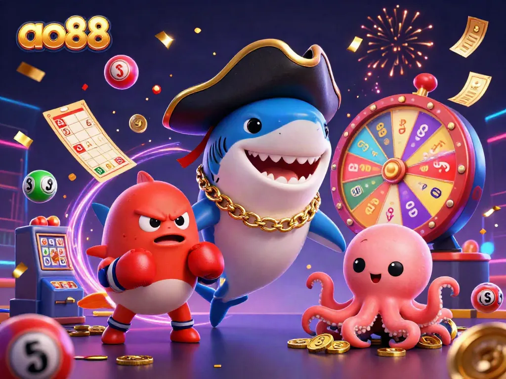 Experience thrilling games at ao88 with lively characters and dynamic lottery elements.