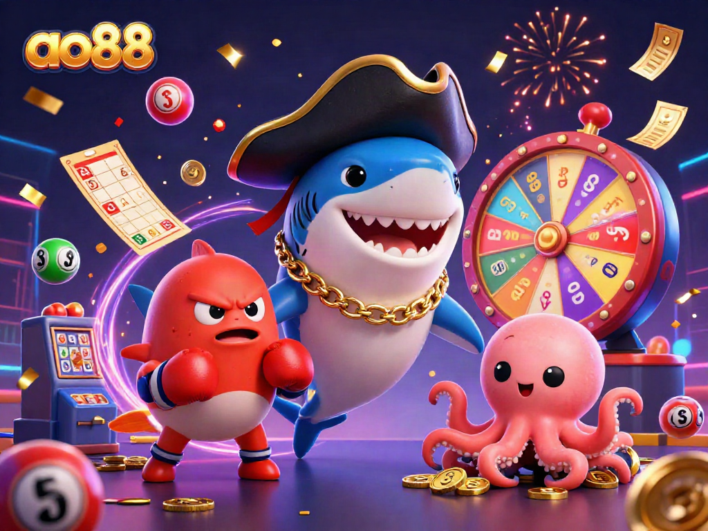 Experience thrilling games at ao88 with lively characters and dynamic lottery elements.