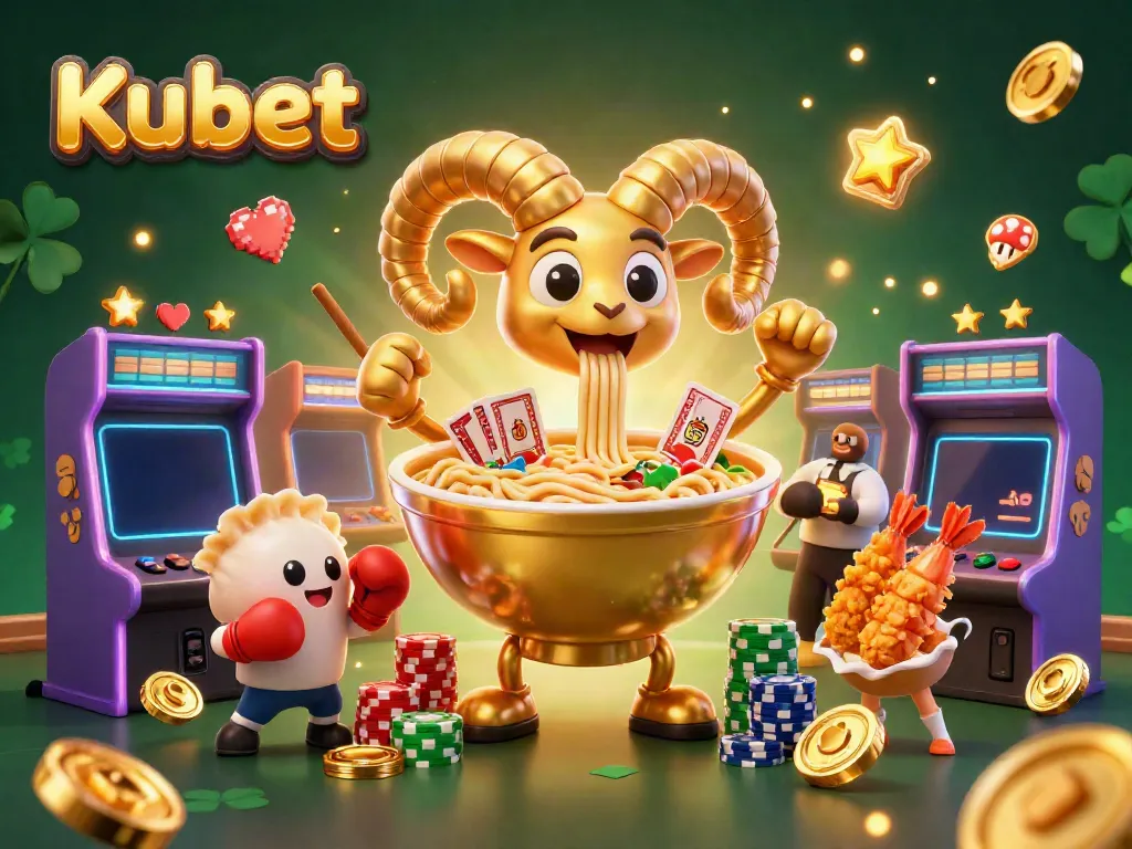 Kubet offers an immersive gaming experience with vibrant casino characters and arcade elements.