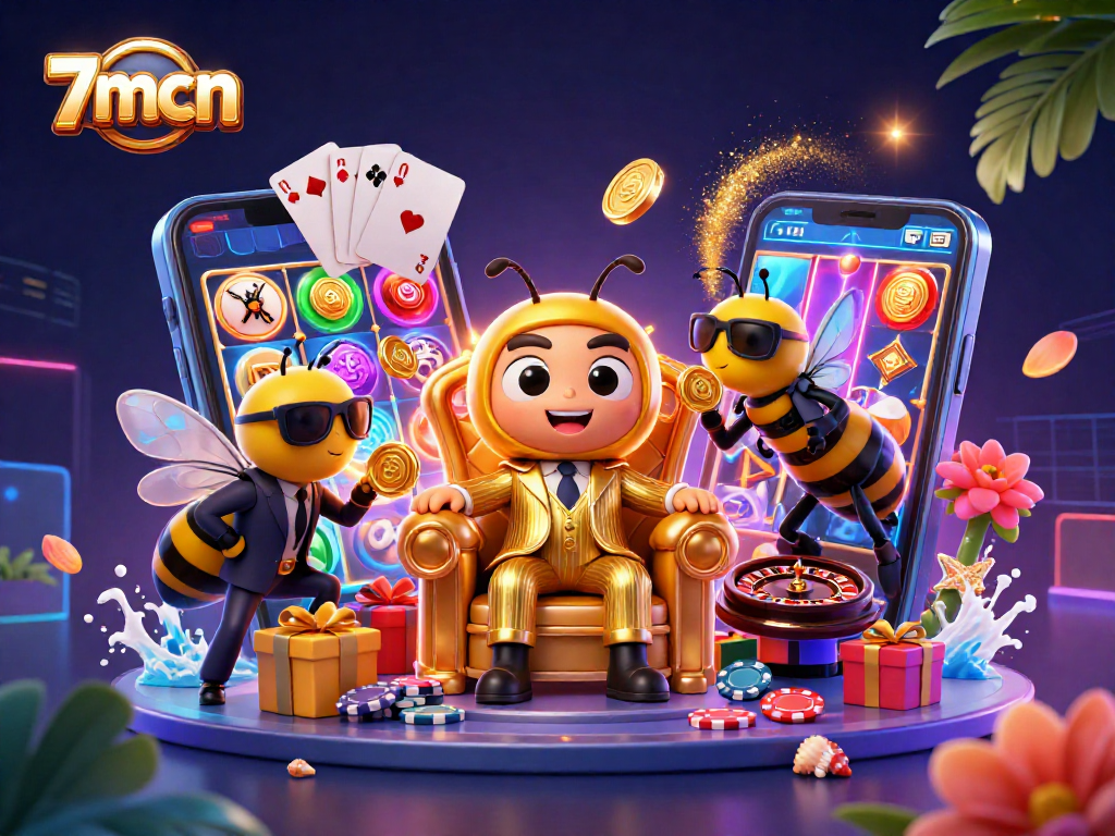 Engage with the thrilling world of 7mcn as bumblebee mob boss and wasps entertain in a vibrant casino.