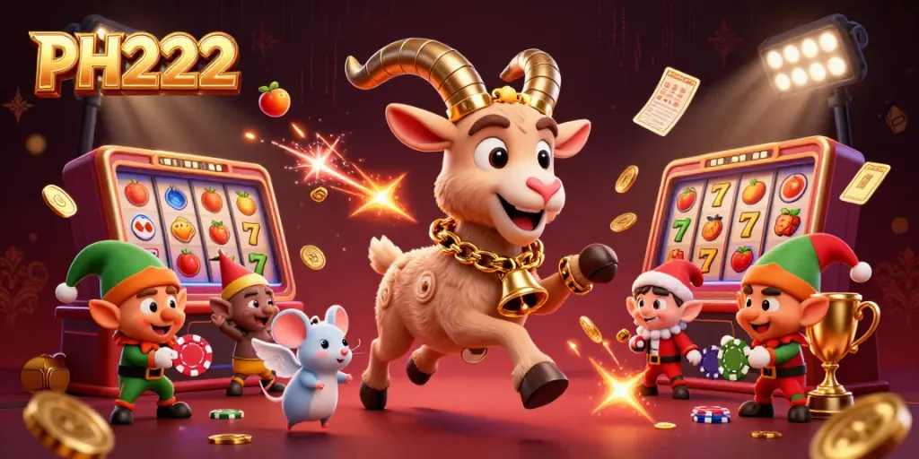 Experience festive thrills at the PH222 holiday casino with Krampus, an angel mouse, and elf gremlins.