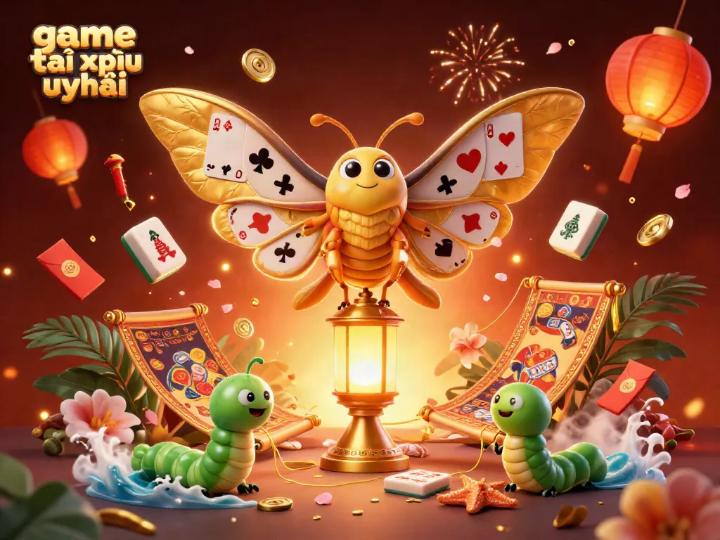 Engage with game tài xỉu uy tín in a vibrant 3D casino scene filled with dynamic elements.