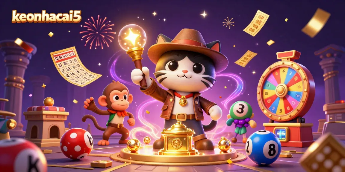 Enjoy thrilling wins with keonhacai5 as the explorer cat discovers treasures in a vibrant casino