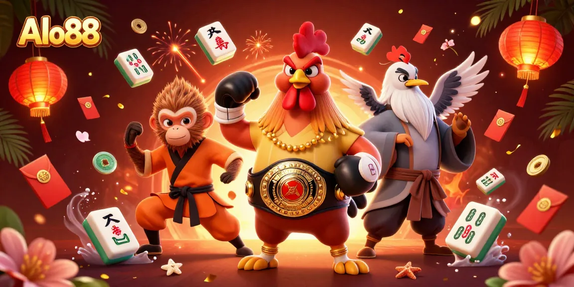 Engage in thrilling gameplay with Alo88's vibrant gambling scene featuring festive elements.