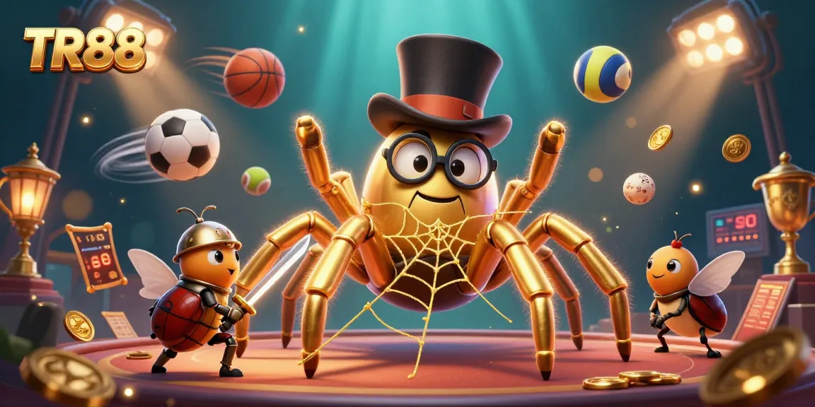 TR88 players win big in a vibrant casino scene with dynamic characters and sparkling gaming elements.