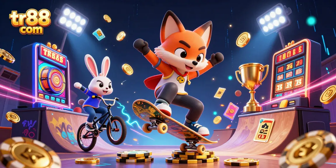 Engage in thrilling gaming activities at tr88 com with dynamic characters and vibrant casino elements.