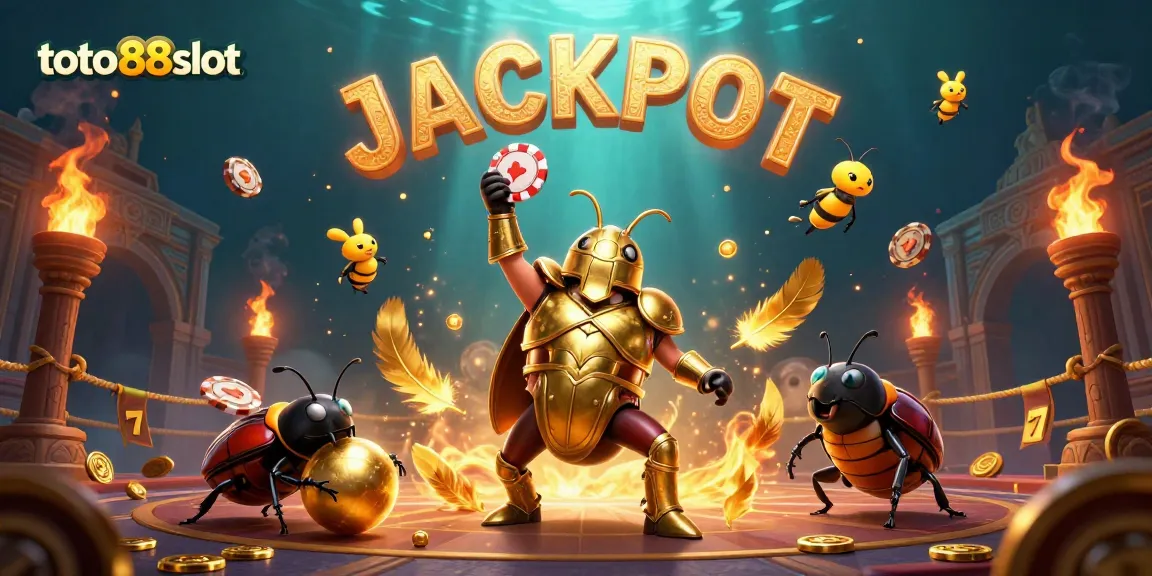 Experience thrilling wins with toto88slot featuring victorious beetles and jackpot moments!