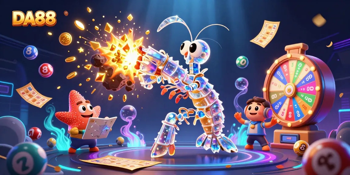 Engage with DA88's vibrant lottery games featuring dynamic elements and interactive characters.