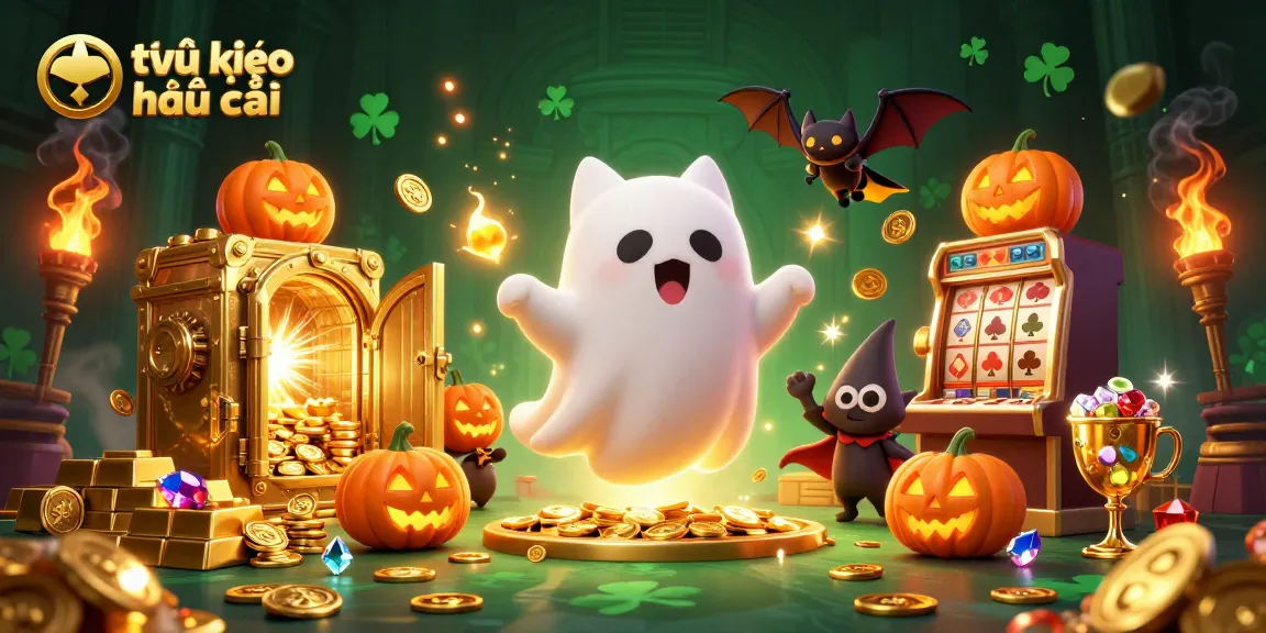 Experience the thrill of tỷ lệ kèo nhà cái with a ghost cat in a haunted casino full of treasures.