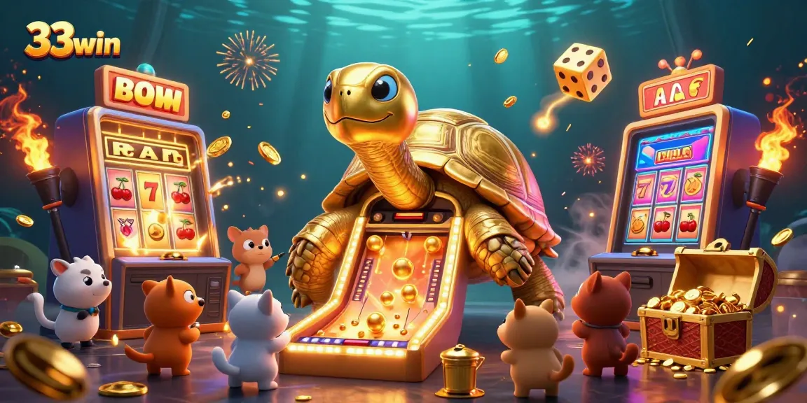 Play and win at 33win with a colorful scene showcasing an exciting casino adventure.