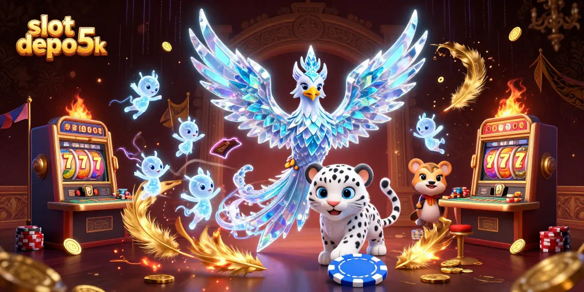 Experience thrilling gameplay with slot depo 5k in this vibrant 3D illustration featuring enchanting characters.