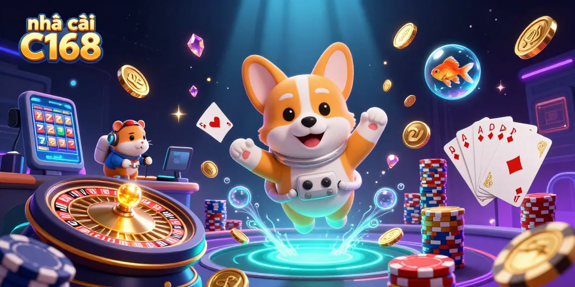Experience the immersive world of nhà cái C168 with a vibrant 3D casino adventure featuring unique characters.